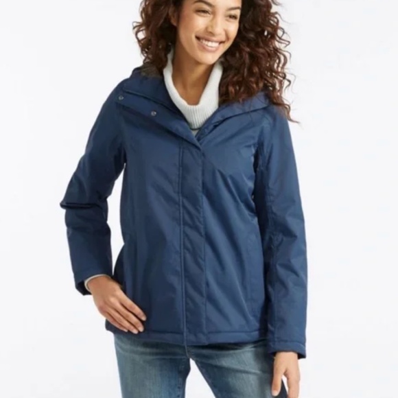L.L. Bean Winter Warmer jacket in Navy Sm Petite - Picture 1 of 10